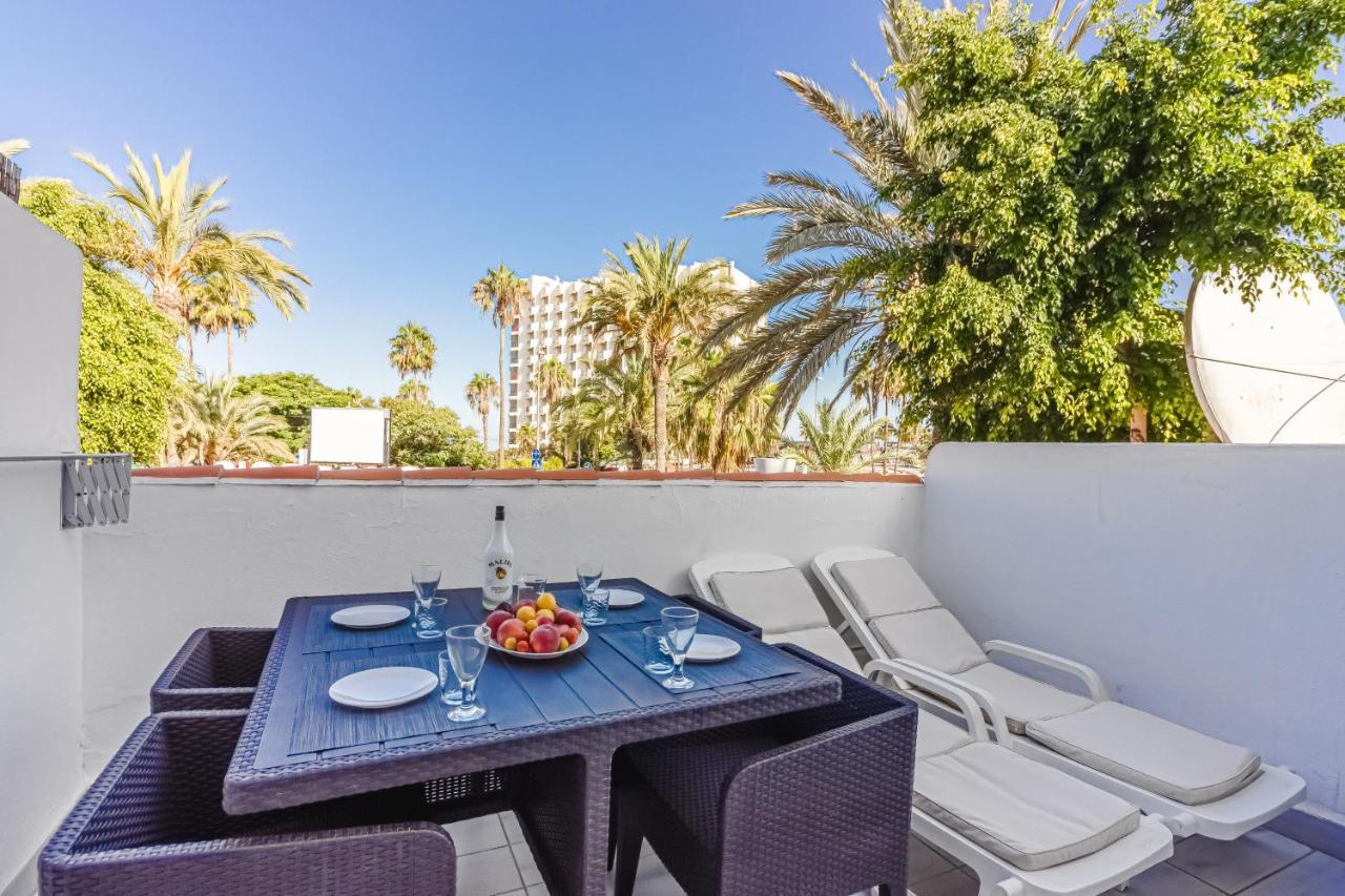 Fantastic Large Studio In Front Of Beach Heated Pool Wifi Арона Екстер'єр фото