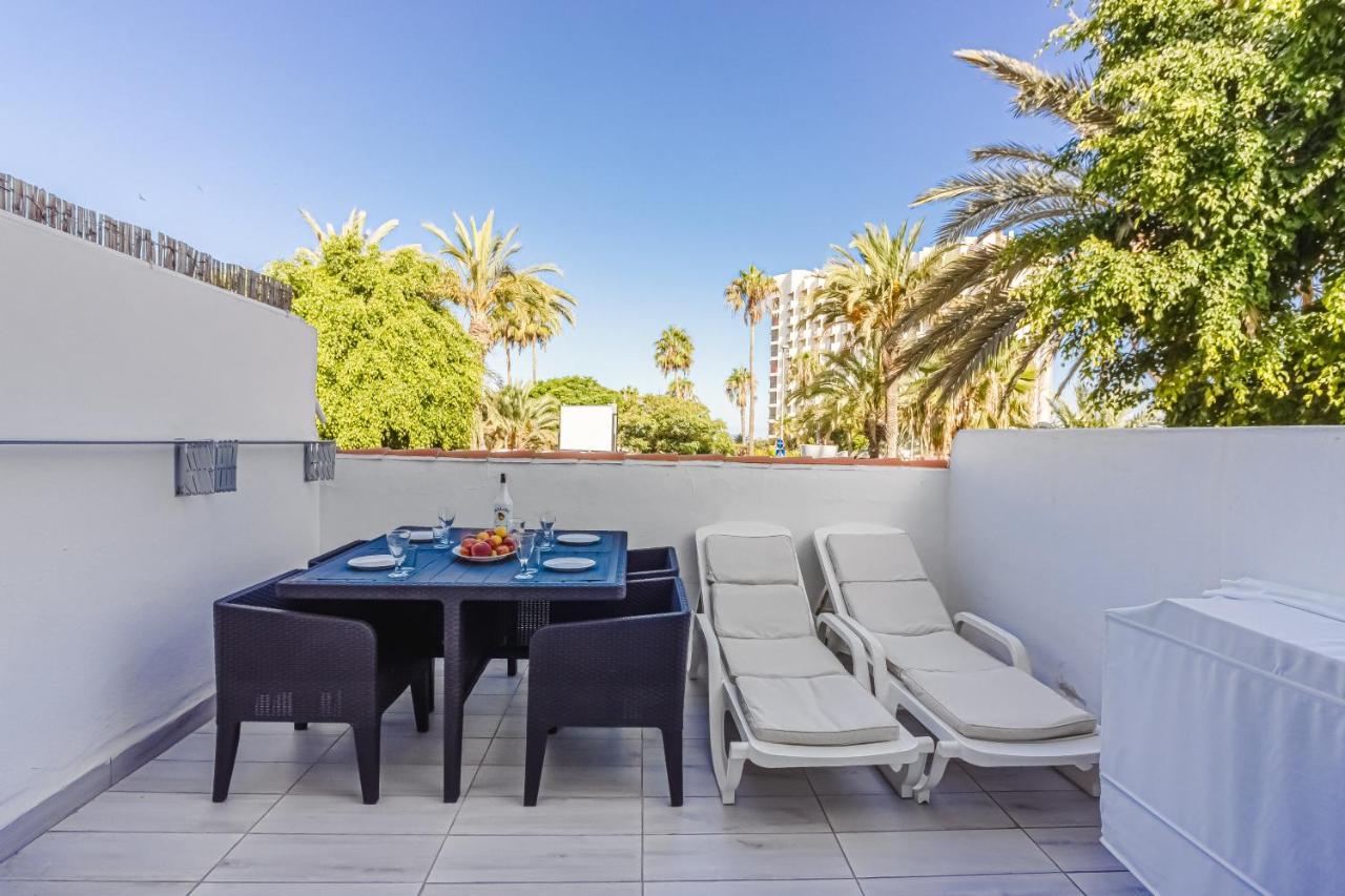 Fantastic Large Studio In Front Of Beach Heated Pool Wifi Арона Екстер'єр фото