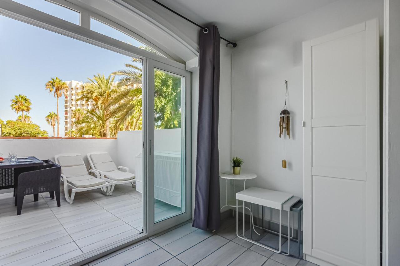 Fantastic Large Studio In Front Of Beach Heated Pool Wifi Арона Екстер'єр фото
