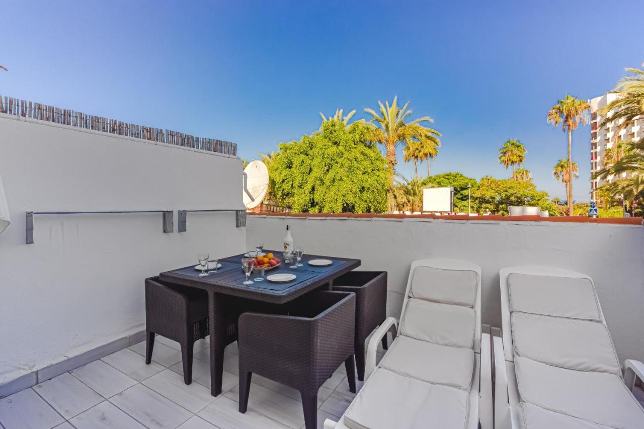 Fantastic Large Studio In Front Of Beach Heated Pool Wifi Арона Екстер'єр фото